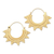 Gold plated hoop earrings, 'Sunrays' - 18k Gold Plated Balinese Hoop Earrings