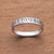 Sterling silver band ring, 'Love Swirls' - Love-Themed Sterling Silver Band Ring from Bali (image 2) thumbail