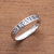 Sterling silver band ring, 'Love Swirls' - Love-Themed Sterling Silver Band Ring from Bali (image 2b) thumbail