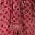 Short rayon batik kimono, 'Ruby Red Nebula' - Balinese Hand Stamped Batik Rayon Kimono Jacket in Red (image 2e) thumbail