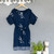 Rayon batik shift dress, 'Midnight Fall' - Batik Rayon Shift Dress in Midnight and White (image 2) thumbail