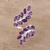 Amethyst wrap ring, 'Lavender Leaves' - 5-Carat Amethyst Wrap Ring Crafted in India (image 2b) thumbail