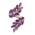 Amethyst wrap ring, 'Lavender Leaves' - 5-Carat Amethyst Wrap Ring Crafted in India (image 2d) thumbail