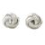 Sterling silver stud earrings, 'Sweet Knots' - Knot Motif Sterling Silver Stud Earrings from Thailand thumbail