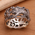 Men's sterling silver band ring, 'Monkey Business' - Men's Hand Crafted Sterling Silver Band Ring