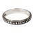 Sterling silver band ring, 'Circle of Stars' - Thai Sterling Silver Bead Design Band Ring thumbail
