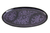Lacquered wood catchall tray, 'Purple Wilderness' - Purple on Black Lacquered Wood Catchall Tray