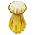 Small art glass bud vase, 'Amber Sunshine' - Small Brazilian Murano Inspired Art Glass Bud Vase (image 2c) thumbail