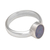 Opal solitaire ring, 'Intensity' - Handcrafted Sterling Silver and Opal Ring (image 2c) thumbail