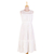 Rayon dress, 'Eternal White' - Long White Sleeveless Rayon Dress from India