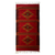 Zapoteken-Wollteppich, (2,5x5) - Fair gehandelter Zapotec-Teppich mit roten Diamanten (2,5 x 5)