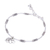 Silver beaded bracelet, 'Roaming Elephant' - Elephant-Themed Silver Beaded Bracelet from Thailand (image 2e) thumbail