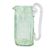 Blown glass pitcher, 'Green Mist' (21 oz) - Green Blown Glass Pitcher 21 oz Artisan Crafted Serveware
