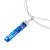 Dichroic art glass jewelry set, 'Luminous Blue' - Hand Crafted Modern Glass Pendant Jewelry Set