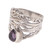 Amethyst cocktail ring, 'Gianyar Sunset' - Openwork Amethyst Cocktail Ring Crafted in Bali
