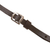 Leather accented suede sling, 'Llama Mountain' - Llama Pattern Leather Accented Suede Sling in Brown (image 2f) thumbail