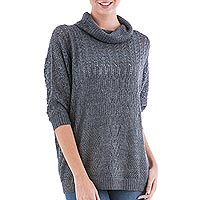 Featured review for Pullover sweater, Evening Flight in Grey