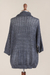 Pullover sweater, 'Evening Flight in Grey' - Grey Pullover Sweater with Three Quarter Length Sleeves (image 2f) thumbail