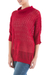 Pullover - Roter Pullover mit Dreiviertelärmeln