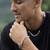Men's sterling silver wristband bracelet, 'Braided Belt' - Sterling Silver Braided Wristband Bracelet from Bali (image 2) thumbail