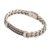 Men's sterling silver wristband bracelet, 'Braided Belt' - Sterling Silver Braided Wristband Bracelet from Bali (image 2d) thumbail