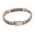 Men's sterling silver wristband bracelet, 'Braided Belt' - Sterling Silver Braided Wristband Bracelet from Bali (image 2e) thumbail