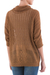 Pullover sweater, 'Evening Flight in Copper' - Brown Pullover Sweater with Three Quarter Length Sleeves