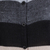 Strickjacke - Schwarz- gestreifter grauer Cardigan-Pullover aus Peru
