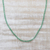 Collar con cuentas de cuarzo, 'Serenata en verde' - Collar con cuentas de plata de ley y cuarzo verde de la India