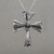 Sterling silver pendant necklace, 'Songket Cross' - Sterling Silver Songket Cloth Pendant Necklace from Bali (image 2) thumbail