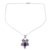 Lapis lazuli pendant necklace, 'Royal Teardrop' - Teardrop Lapis Lazuli and Silver Pendant Necklace from India