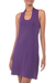Jersey knit dress, 'New Denpasar Purple' - Jersey knit dress (image 2a) thumbail