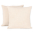 Embroidered cotton cushion covers, 'Female Beauty' (pair) - Feminine Embroidered Cotton Cushion Covers from India (Pair)