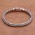 Sterling silver chain bracelet, 'Foxtail Balance' - Sterling Silver Foxtail Chain Bracelet from Bali (image 2) thumbail