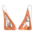Sterling silver and copper drop earrings, 'Modern Vision' - Modern Copper and Sterling Silver Drop Earrings from Bali