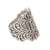 Sterling silver cocktail ring, 'Tangled in Love' - Sterling Silver Openwork Cocktail Ring from Bali thumbail
