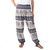 Rayon harem pants, 'Playful Holiday in Navy' - Navy and White Elephant Print Harem Pants in Rayon