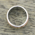 Sterling silver meditation spinner ring, 'Sleek Simplicity' - Simple Sterling Silver Copper and Brass Indian Spinner Ring (image 2b) thumbail