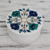 Marble inlay jewelry box, 'Floral Feast' - Floral Marble Jewelry Box from India