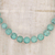 Calcite beaded strand necklace, 'Royal Coast' - Handcrafted Blue Calcite Beaded Strand Necklace