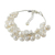 Cultured pearl beaded bracelet, 'Pure Snow' - Bracelet with White Cultured Freshwater Pearls (image 2a) thumbail