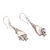 Sterling silver dangle earrings, 'Sleeping Bats' - Sterling Silver Bat Dangle Earrings from Bali (image 2c) thumbail