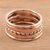 Sterling silver and copper band rings, 'Elegant Five' (set of 5) - Sterling Silver and Copper Band Rings from India (Set of 5)