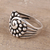 Sterling silver band ring, 'Modern Swirl' - Swirl Pattern Sterling Silver Band Ring from India (image 2b) thumbail