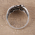 Sterling silver band ring, 'Modern Swirl' - Swirl Pattern Sterling Silver Band Ring from India (image 2c) thumbail