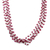 Ruby and cultured pearl beaded necklace, 'Lotus Beauty' - Ruby and Cultured Pearl Beaded Necklace from India thumbail