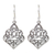 Sterling silver dangle earrings, 'Arabesque' - Thai Handmade Ornate Sterling Silver Dangle Earrings