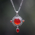 Carnelian pendant necklace, 'Radiant Sun' - Carnelian Sterling Silver Pendant Necklace (image 2) thumbail
