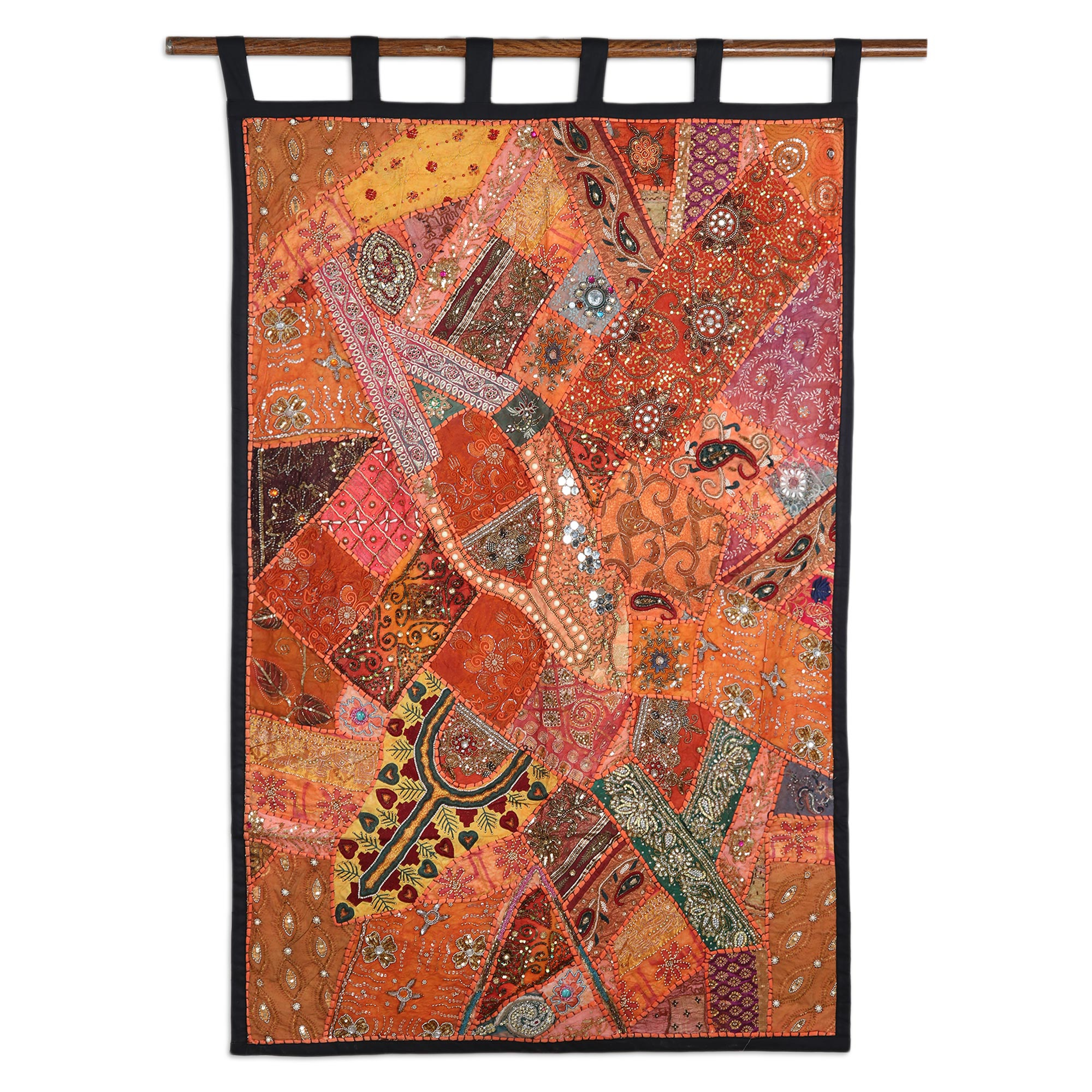 Embroidered Wall Hanging Sequins and Beads Embroidery Abstract