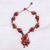 Multi-gemstone beaded pendant necklace 'Dazzling Bloom' - Floral Multi-Gemstone Beaded Pendant Necklace from Thailand